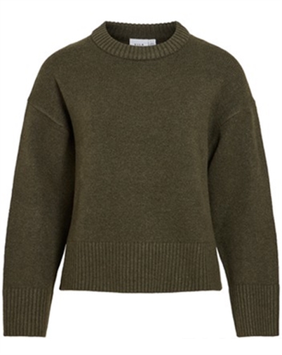 Vila - VISia O-Neck Knit Pullover - Forest Night